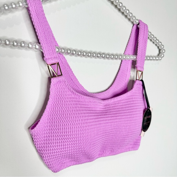 VS Pink Berry Gelato Ribbed Bikini Top - Picture 2 of 9